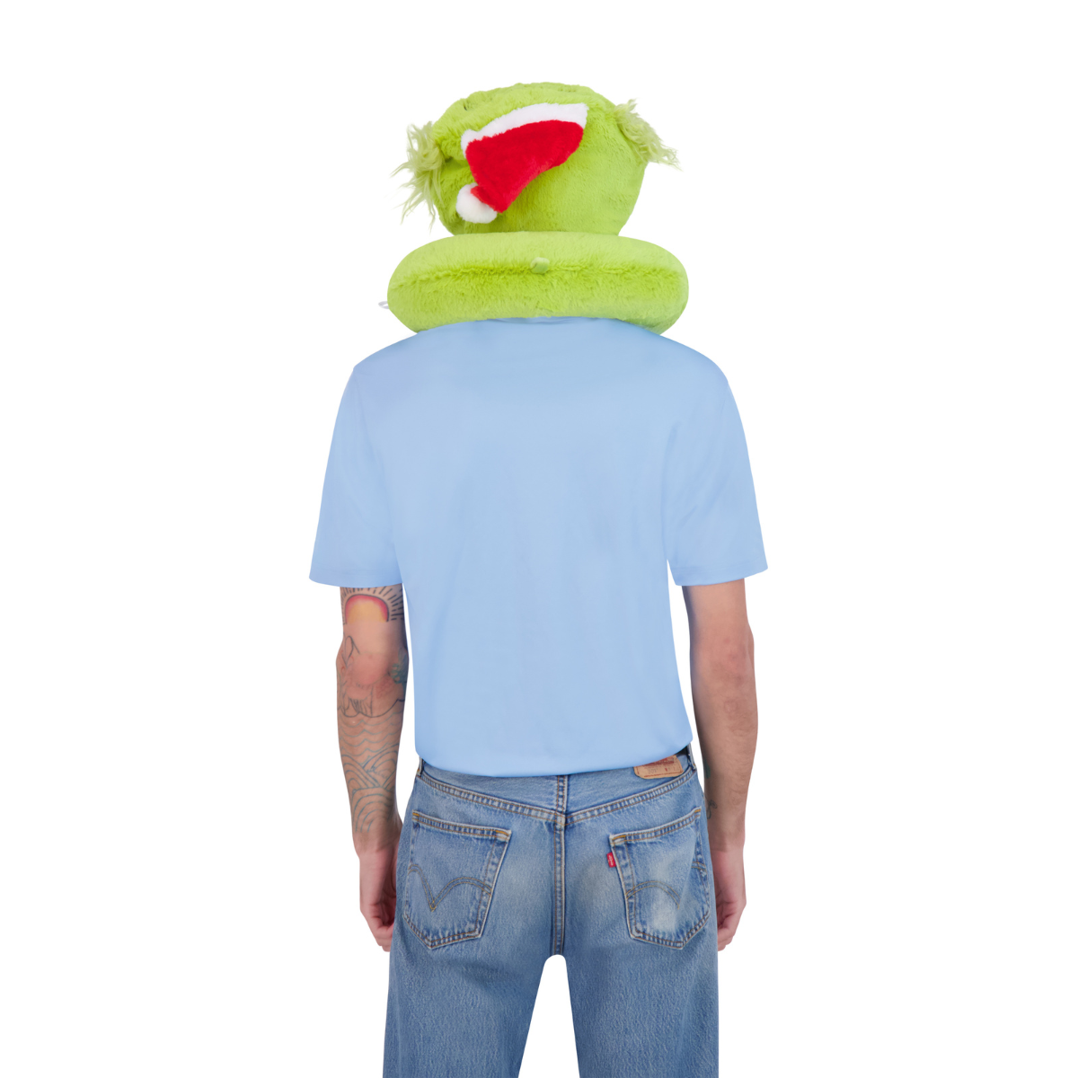 Grinch Santa Hat Hoodie Neck Pillow - Stiles Supply Co.