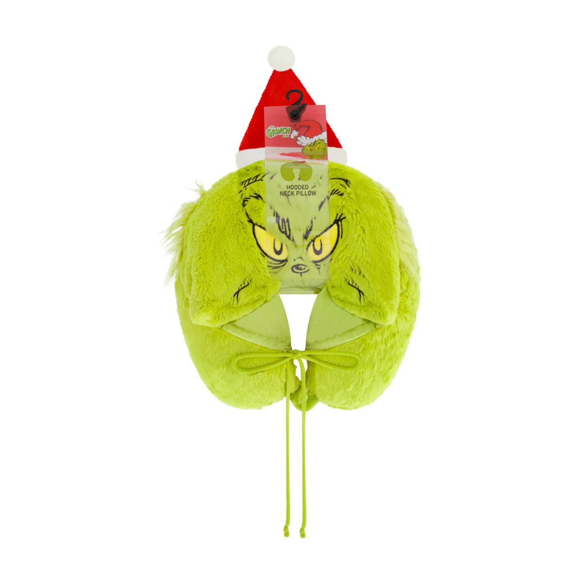 Grinch Santa Hat Hoodie Neck Pillow - Stiles Supply Co.