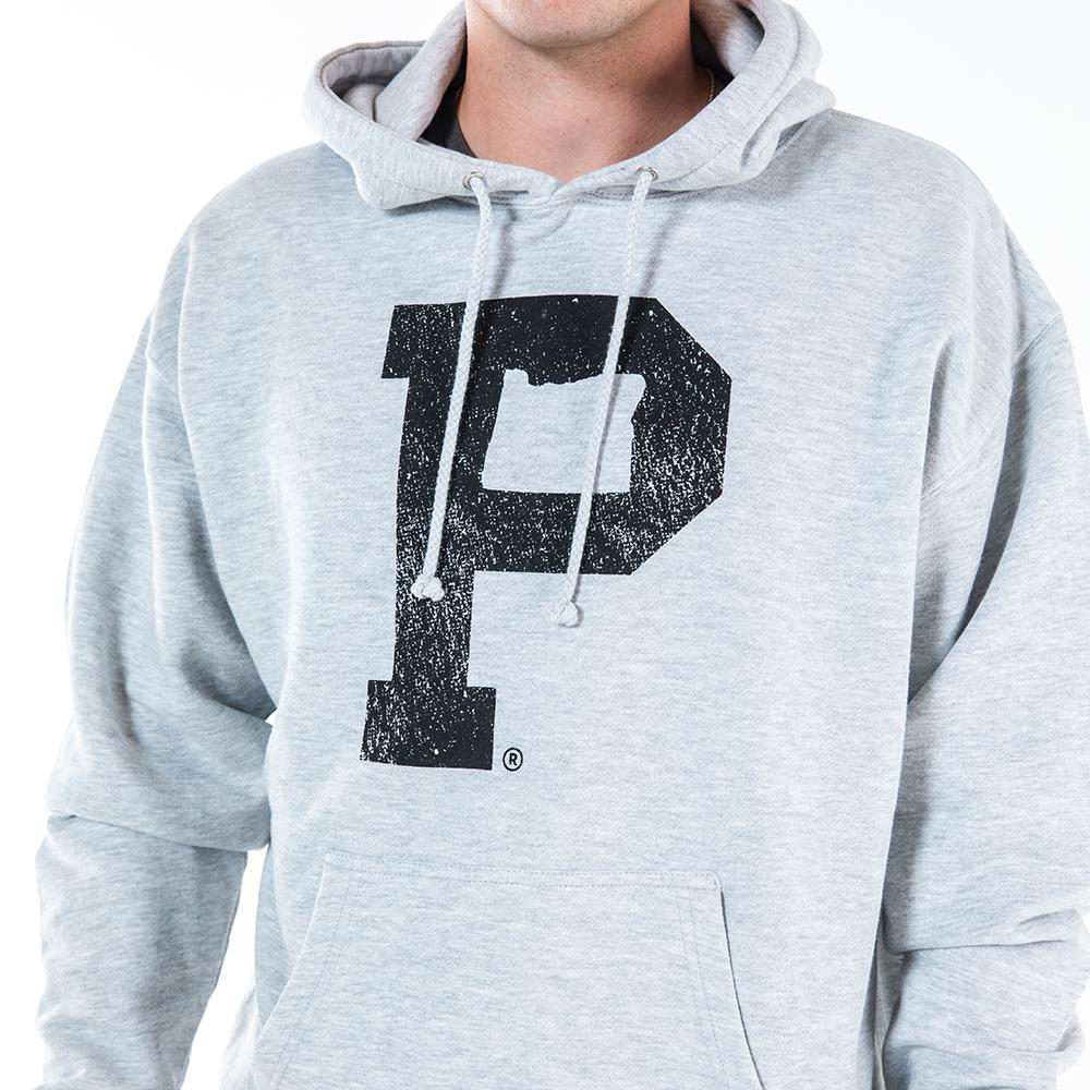 Soft-Blend "P" Hoodie - Grey - Stiles Supply Co.