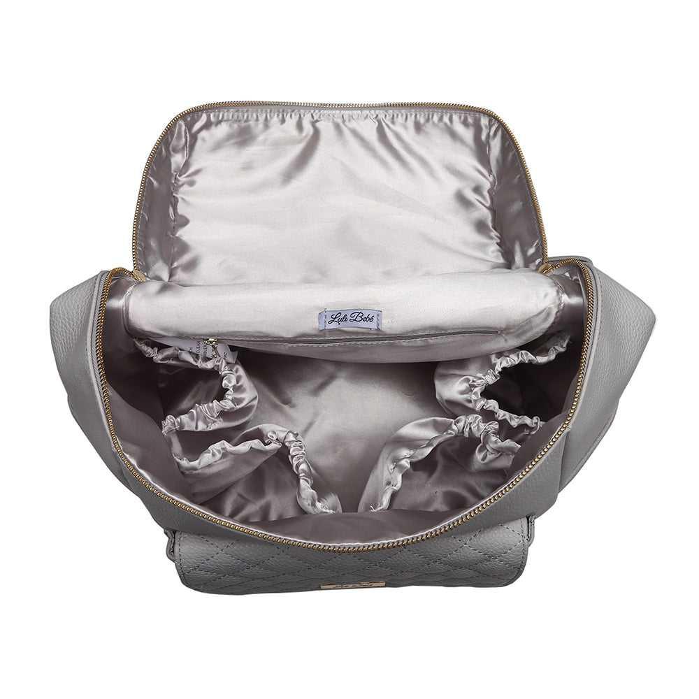 Luli Bebe Signature Diaper Bag Stone Grey