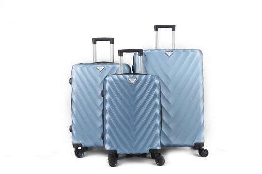 Mirage Ryan ABS Hard shell Lightweight 3 Piece Luggage Set - Stiles Supply Co.