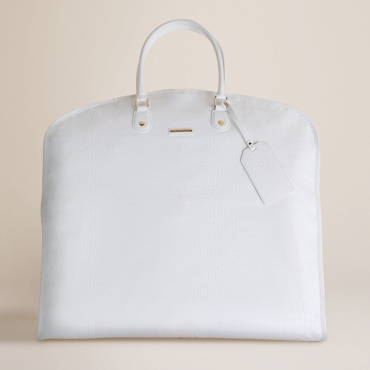 Hudson + Bleecker Bon Voyage Garment Bag - White Crocodile