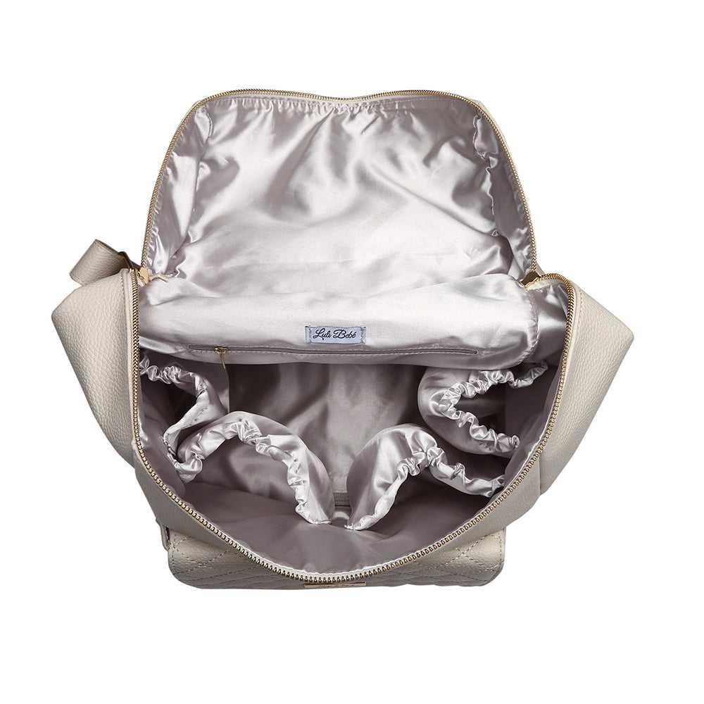 Luli Bebe Signature Diaper Bag Pearl White