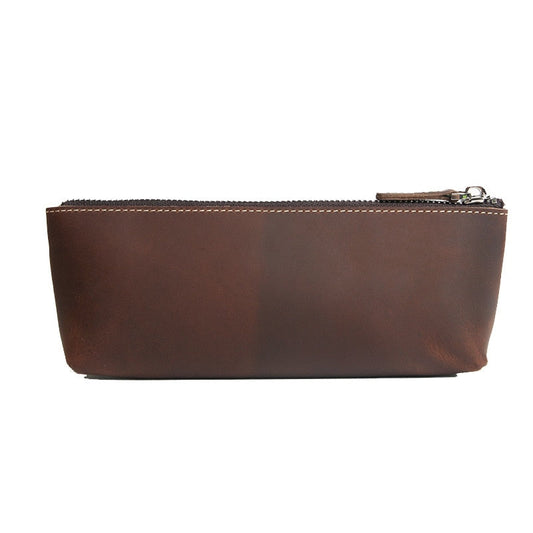 Steel Horse Leather The Pallavi Leather Pencil Case - Makeup Bag - Stiles Supply Co.