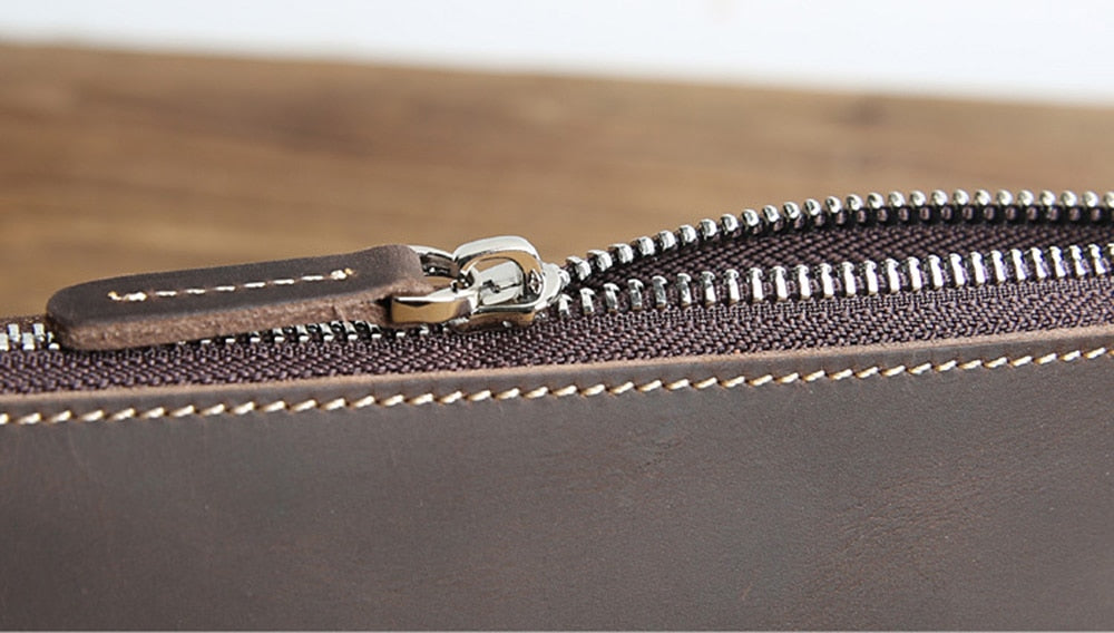 Steel Horse Leather The Pallavi Leather Pencil Case - Makeup Bag - Stiles Supply Co.