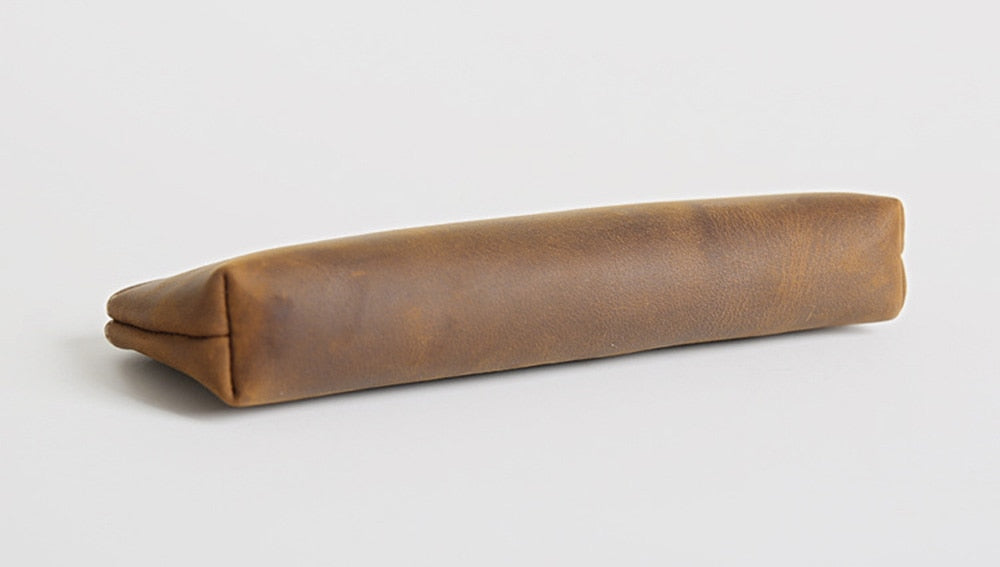 Steel Horse Leather The Pallavi Leather Pencil Case - Makeup Bag - Stiles Supply Co.