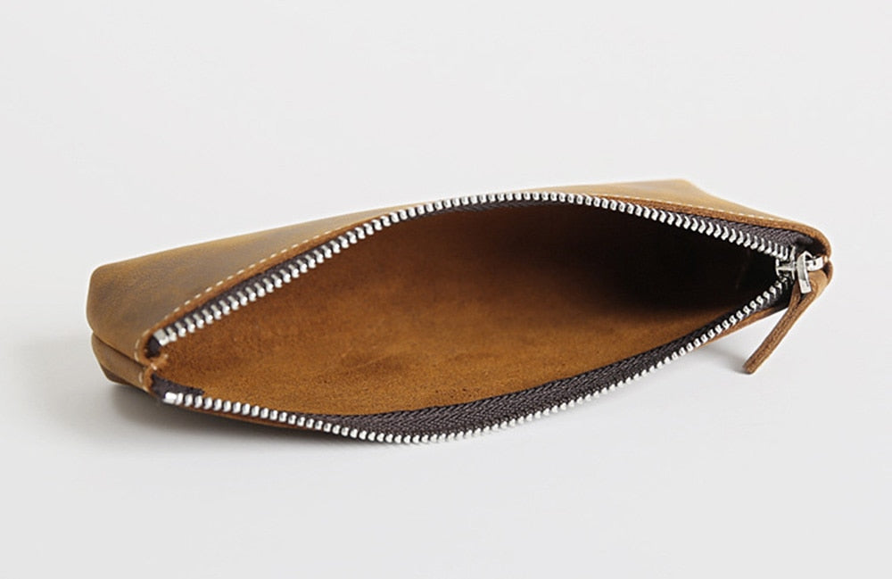 Steel Horse Leather The Pallavi Leather Pencil Case - Makeup Bag - Stiles Supply Co.
