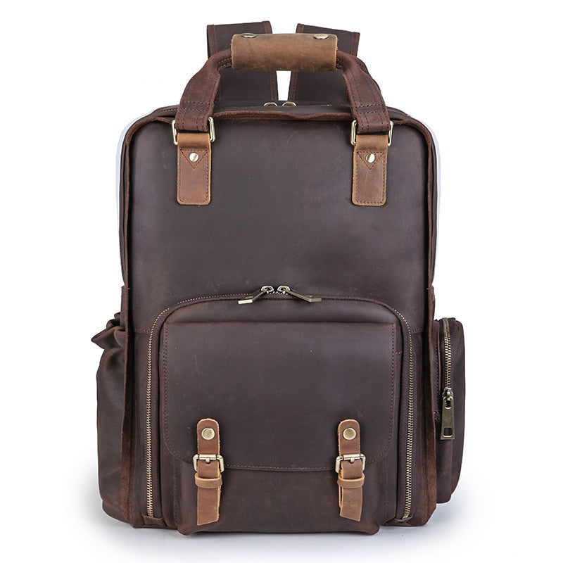 Steel Horse Leather The Gaetano Leather Camera Bag - Stiles Supply Co.