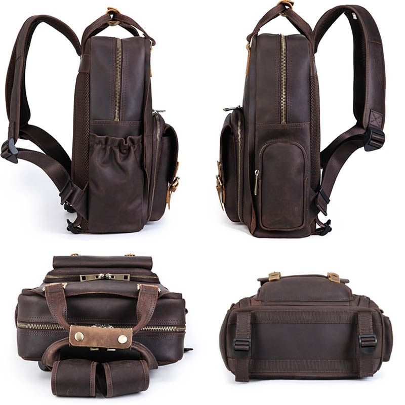 Steel Horse Leather The Gaetano Leather Camera Bag - Stiles Supply Co.