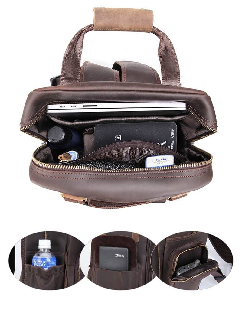 Steel Horse Leather The Gaetano Leather Camera Bag - Stiles Supply Co.