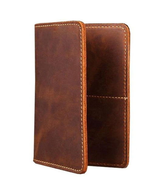 Steel Horse Leather Priam Handmade Leather Passport Cover - Stiles Supply Co.