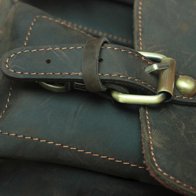 Steel Horse Leather The Faust Leather Camera Messenger Bag - Stiles Supply Co.
