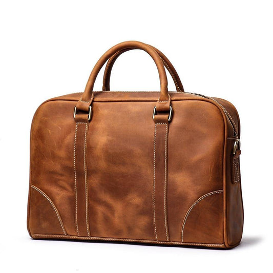 Steel Horse Leather The Bjorn Leather Laptop Bag - Stiles Supply Co.