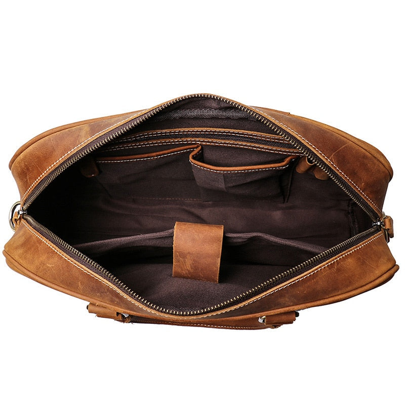 Steel Horse Leather The Bjorn Leather Laptop Bag - Stiles Supply Co.