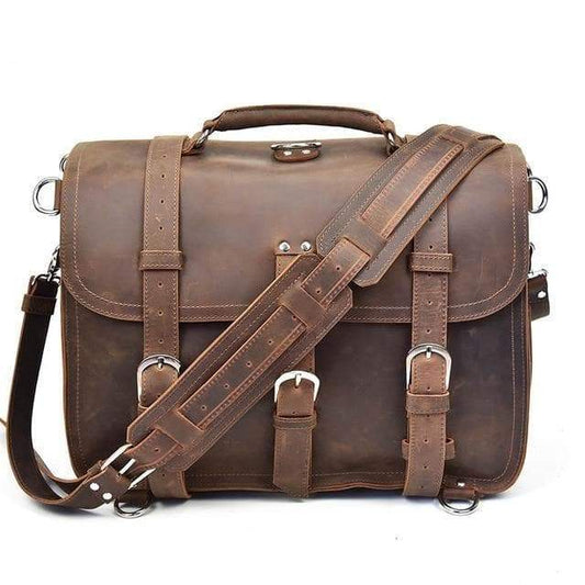 Steel Horse Leather The Gustav Messenger Bag - Stiles Supply Co.