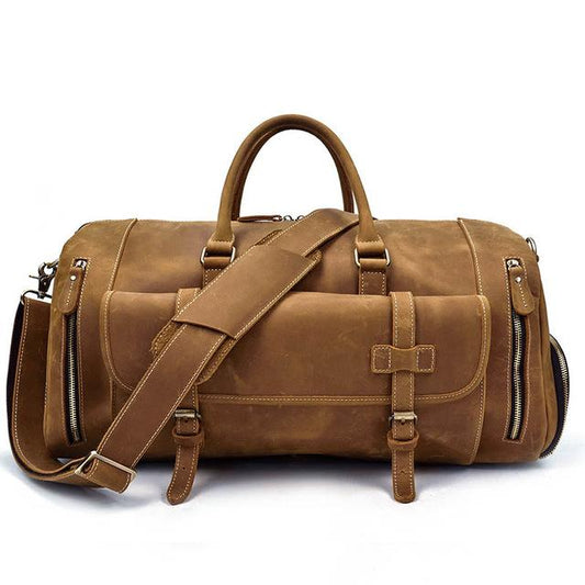 Steel Horse Leather The Bard Weekender Leather Duffle Bag - Stiles Supply Co.