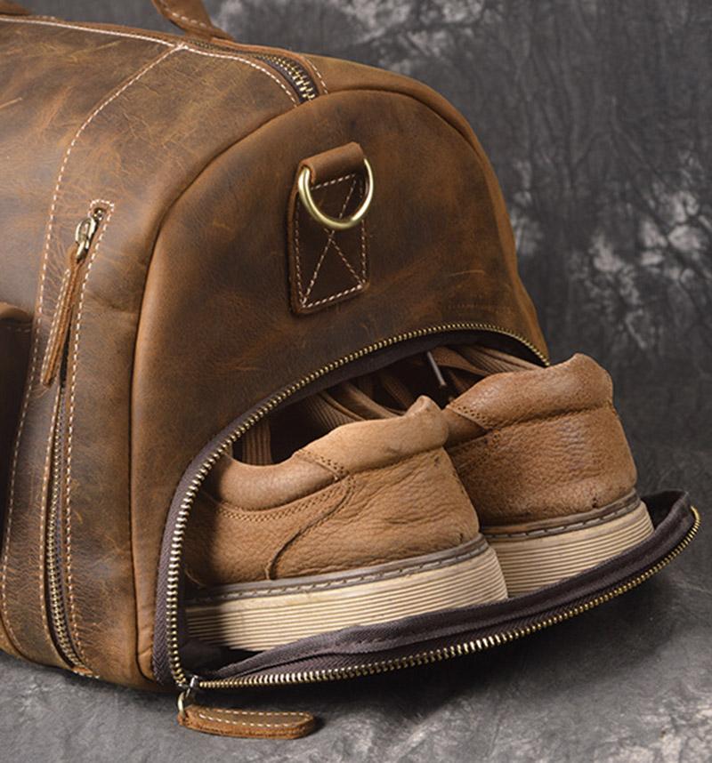 Steel Horse Leather The Bard Weekender Leather Duffle Bag - Stiles Supply Co.