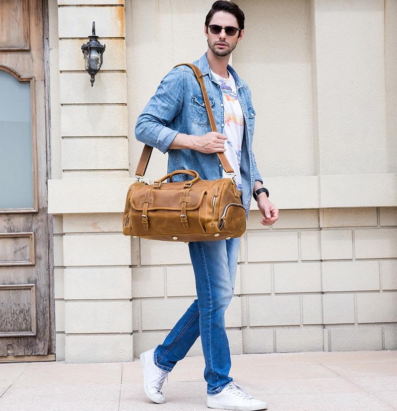 Steel Horse Leather The Bard Weekender Leather Duffle Bag - Stiles Supply Co.