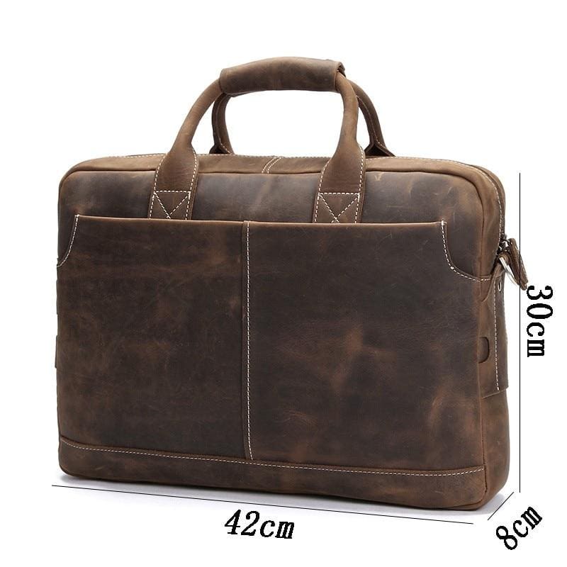 Steel Horse Leather The Welch Briefcase - Stiles Supply Co.
