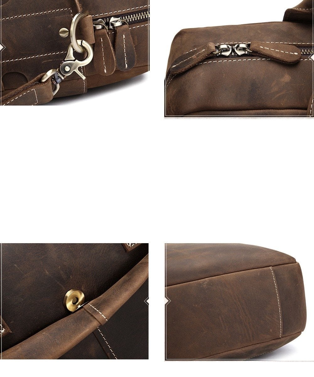 Steel Horse Leather The Welch Briefcase - Stiles Supply Co.