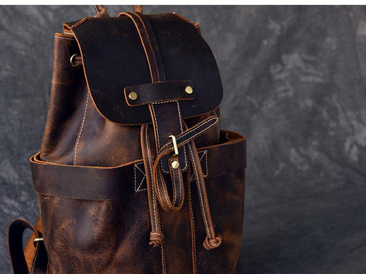 Steel Horse Leather The Olaf Rucksack - Stiles Supply Co.