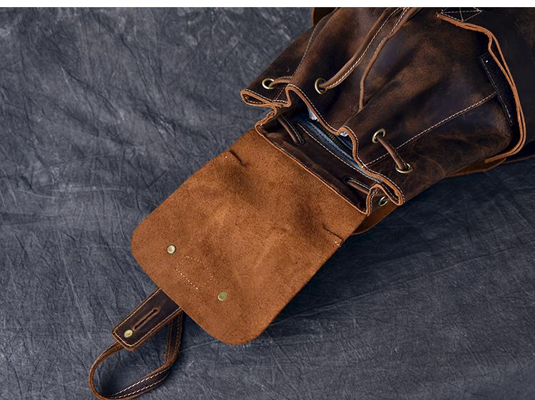 Steel Horse Leather The Olaf Rucksack - Stiles Supply Co.