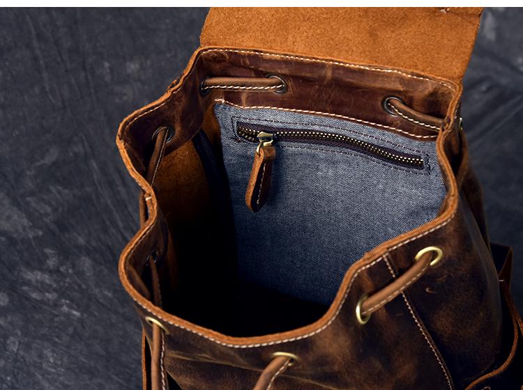 Steel Horse Leather The Olaf Rucksack - Stiles Supply Co.