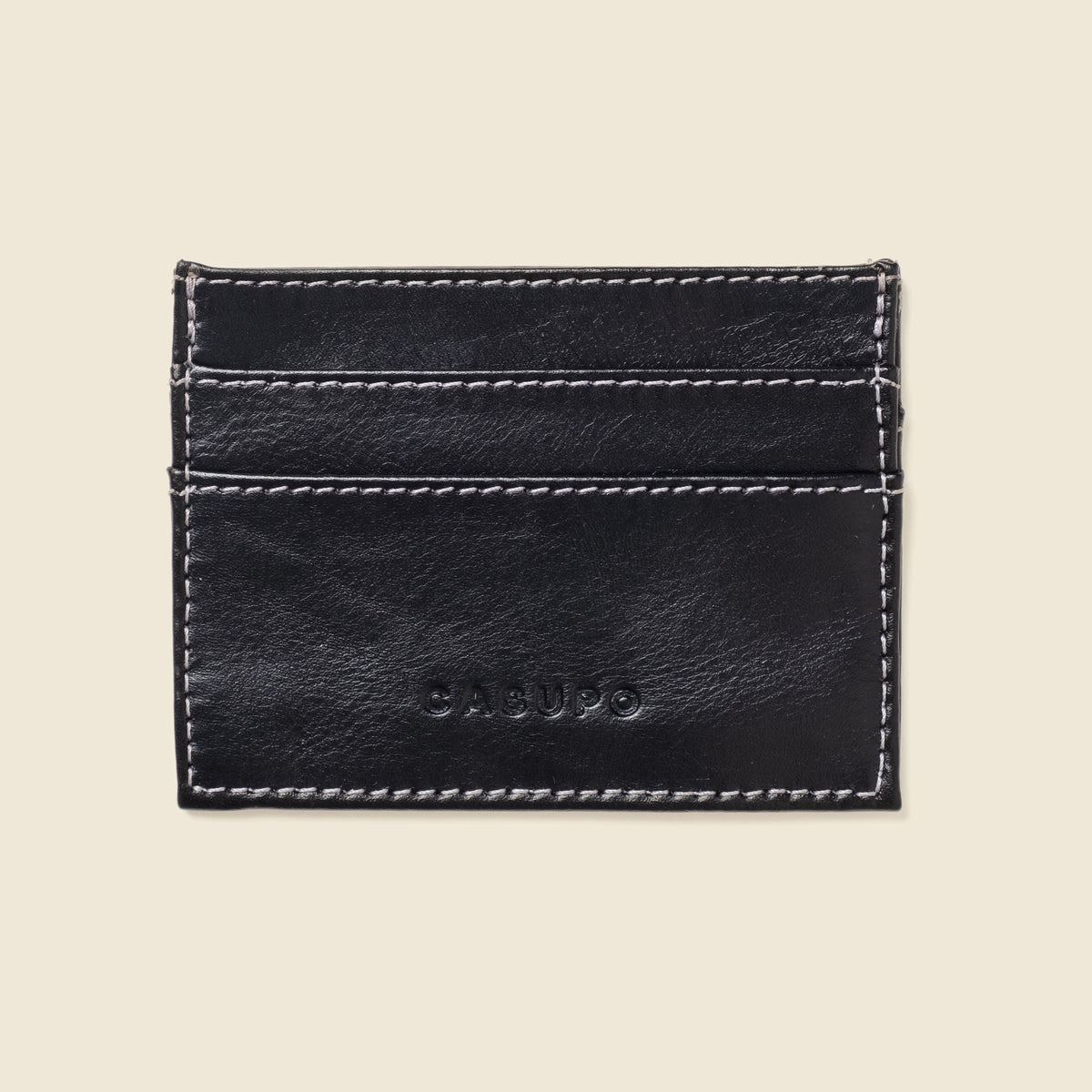 CASUPO Slim Card Holder Wallet with RFID Protection - Black
