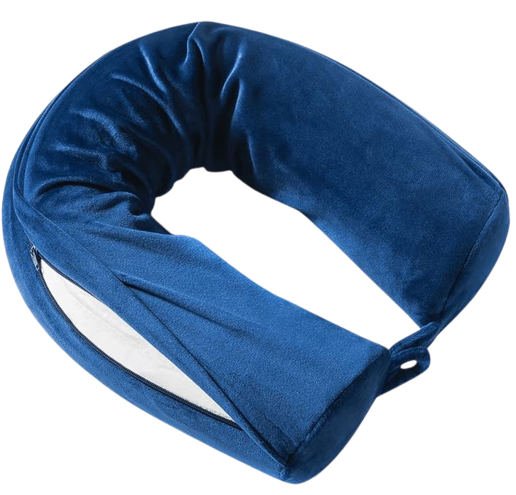 Snuggle Velvet Twist Memory Foam Travel Neck Pillow - Stiles Supply Co.
