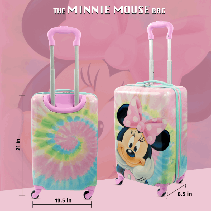 Disney Minnie Mouse Kids 21" Carry-On Spinner Luggage - Stiles Supply Co.
