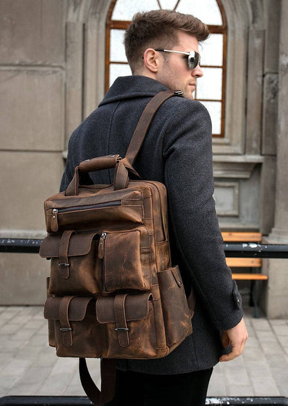 Steel Horse Leather The Shelby Backpack - Stiles Supply Co.