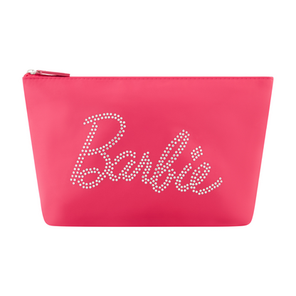 Barbie™ Rhinestone Logo Cosmetic Bag - Stiles Supply Co.