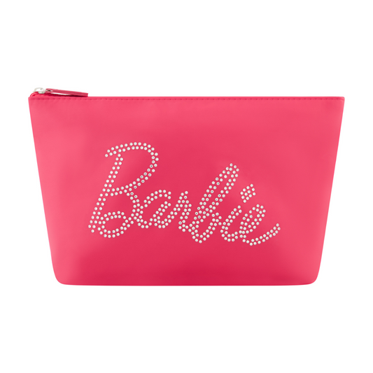 Barbie™ Rhinestone Logo Cosmetic Bag - Stiles Supply Co.