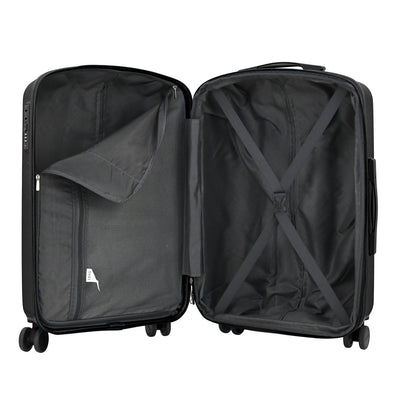 IZOD Mateo 20-Inch Carry-On Luggage – Lightweight Expandable ABS Hardside Suitcase with 360° Dual Spinner Wheels & Built-In Combo Lock