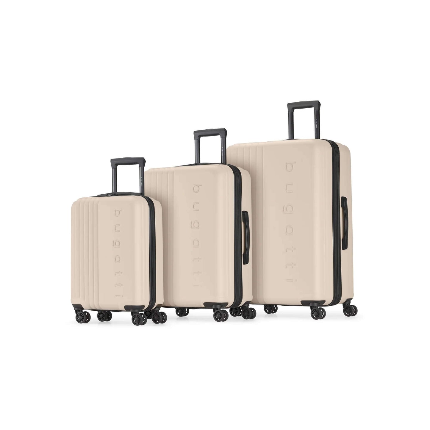 Bugatti Classic 3 Piece Hard Case Spinner Luggage Set