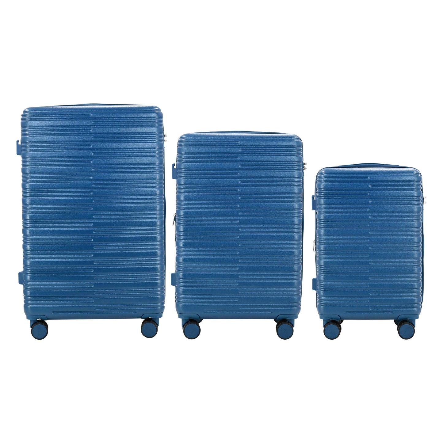 IZOD Romeo Lightweight Expandable ABS 3 Piece Luggage Set - 20", 24", and 28" Sizes with 360° Dual Spinning Wheels and Combo Lock