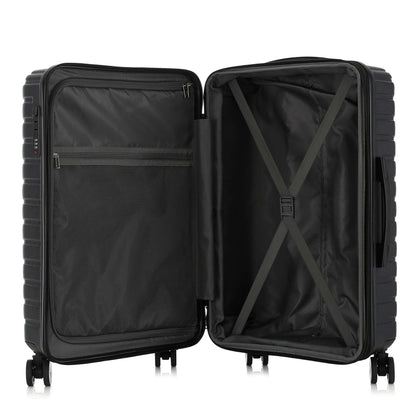 IZOD Phantom Lightweight Expandable ABS 3 Piece Luggage Set - 20", 24", and 28" Sizes with 360° Dual Spinning Wheels and Combo Lock