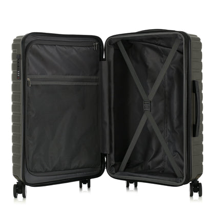 IZOD Phantom Lightweight Expandable ABS 3 Piece Luggage Set - 20", 24", and 28" Sizes with 360° Dual Spinning Wheels and Combo Lock