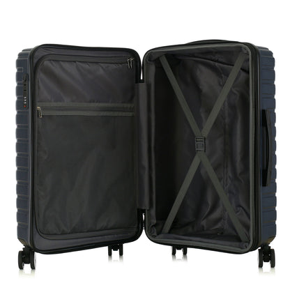 IZOD Phantom Lightweight Expandable ABS 3 Piece Luggage Set - 20", 24", and 28" Sizes with 360° Dual Spinning Wheels and Combo Lock