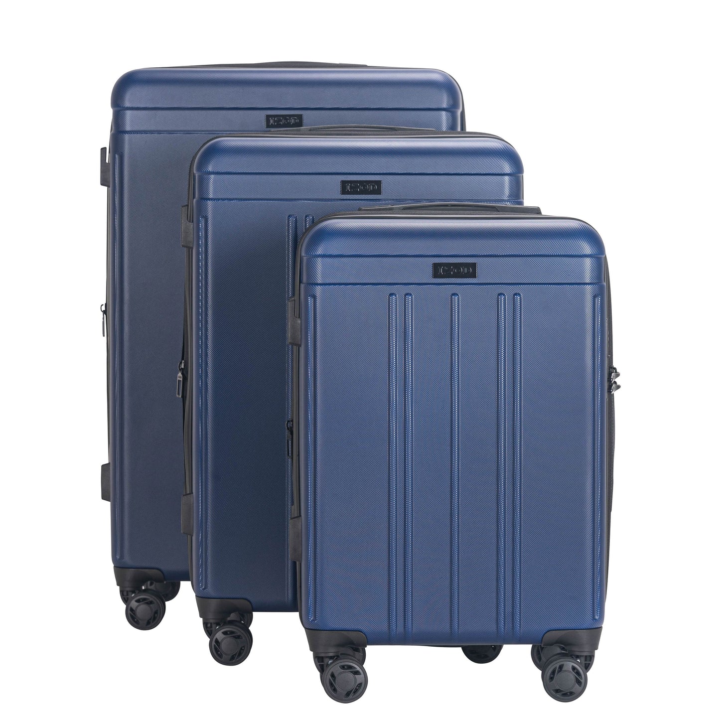 IZOD Zoe 3-Piece Luggage Set – Lightweight ABS Hard Shell Suitcases with 360° Spinner Wheels, Telescopic Handle & Expandable Design (28”/24”/20”)