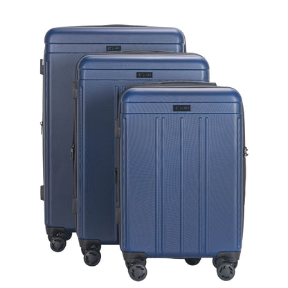 IZOD Zoe 3-Piece Luggage Set – Lightweight ABS Hard Shell Suitcases with 360° Spinner Wheels, Telescopic Handle & Expandable Design (28”/24”/20”)