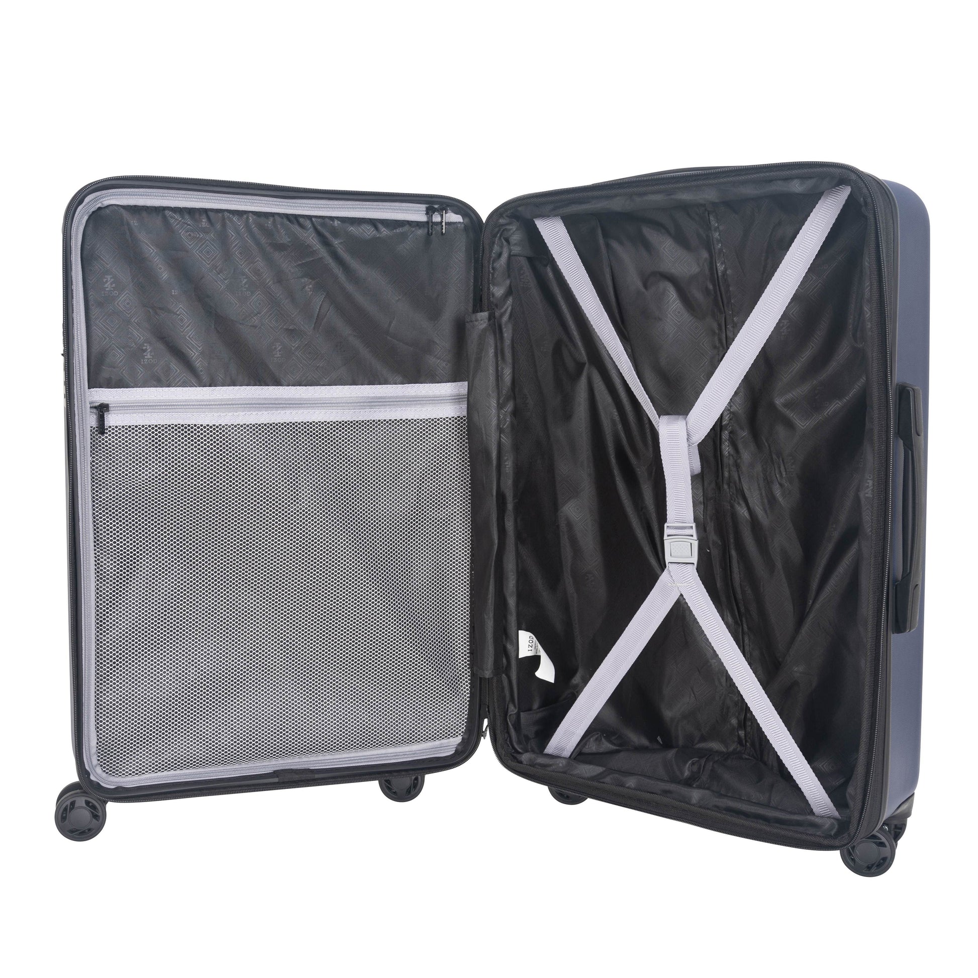 IZOD Zoe 3-Piece Luggage Set – Lightweight ABS Hard Shell Suitcases with 360° Spinner Wheels, Telescopic Handle & Expandable Design (28”/24”/20”)