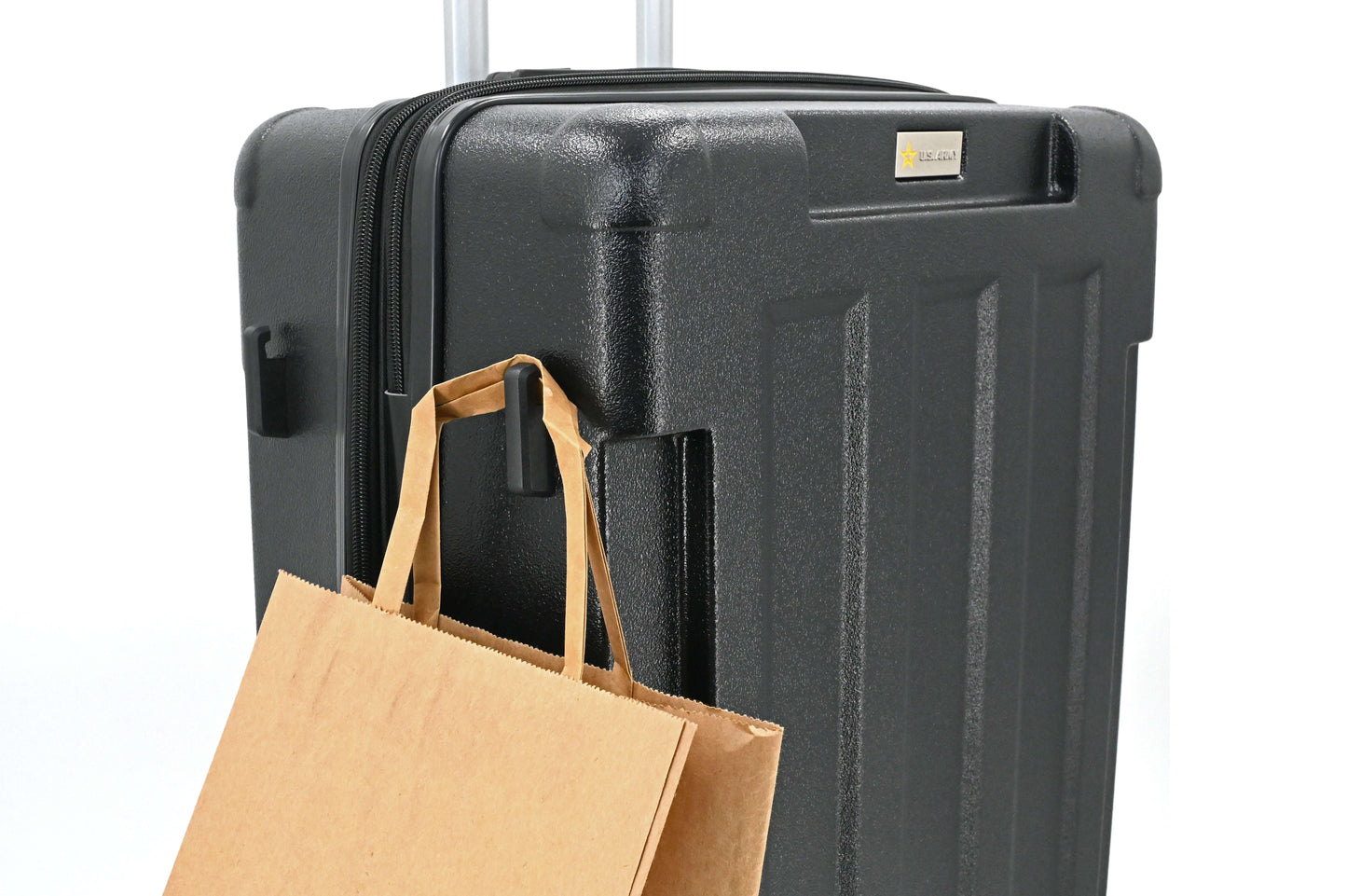 US Army Hawk 3-Piece Luggage Set – Lightweight Expandable ABS Hard Shell Suitcases with Spinner Wheels & Logo Print (28”/24”/20”) – Military Travel Collection