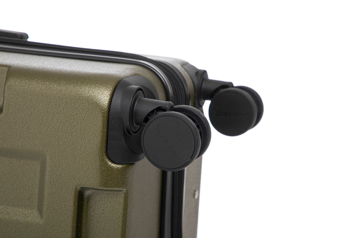 US Army Hawk 3-Piece Luggage Set – Lightweight Expandable ABS Hard Shell Suitcases with Spinner Wheels & Logo Print (28”/24”/20”) – Military Travel Collection