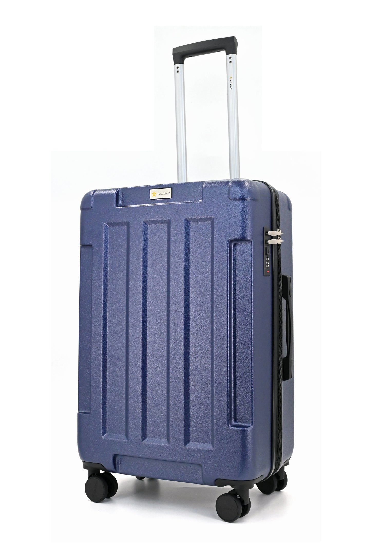 US Army Hawk 3-Piece Luggage Set – Lightweight Expandable ABS Hard Shell Suitcases with Spinner Wheels & Logo Print (28”/24”/20”) – Military Travel Collection