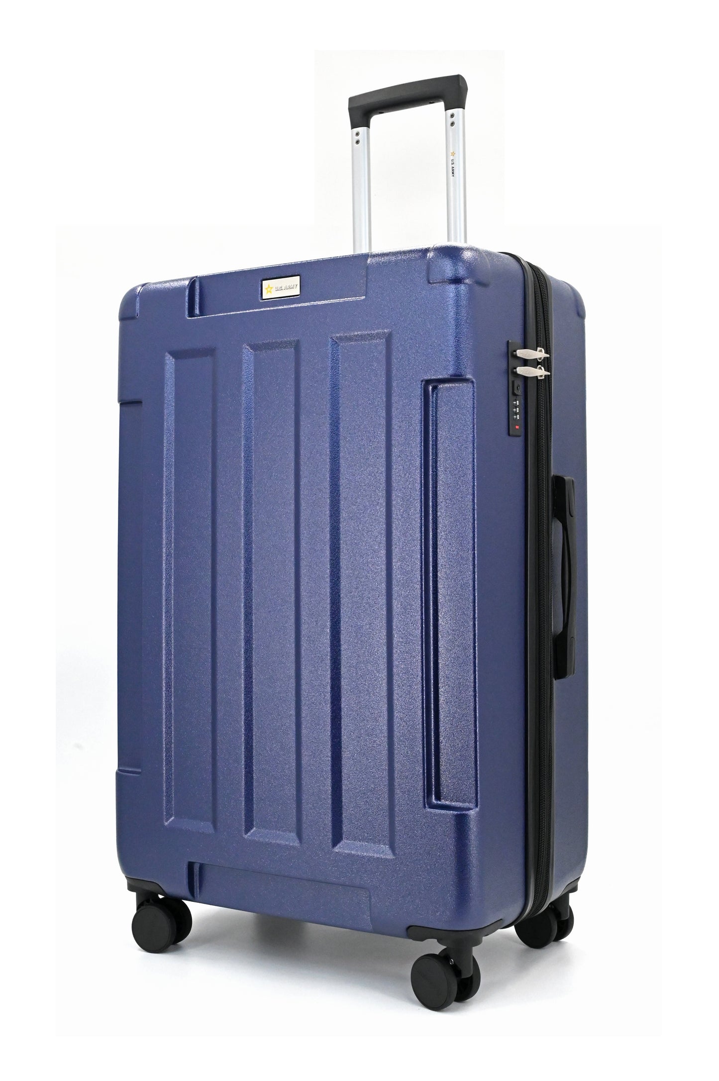 US Army Hawk 3-Piece Luggage Set – Lightweight Expandable ABS Hard Shell Suitcases with Spinner Wheels & Logo Print (28”/24”/20”) – Military Travel Collection