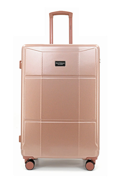 ISAAC MIZRAHI AERO 3-Piece Luggage Set – Lightweight Expandable ABS Hard Shell Suitcases with Spinner Wheels (28”/24”/20”) – Designer Travel Set