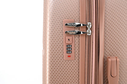 ISAAC MIZRAHI AERO 3-Piece Luggage Set – Lightweight Expandable ABS Hard Shell Suitcases with Spinner Wheels (28”/24”/20”) – Designer Travel Set