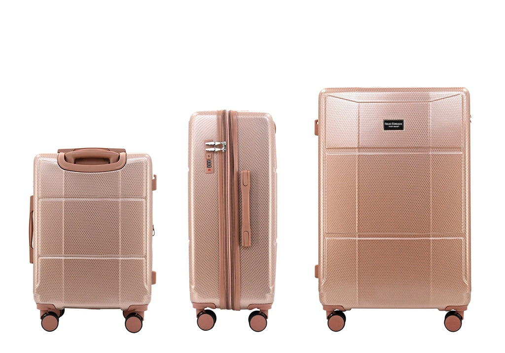 ISAAC MIZRAHI AERO 3-Piece Luggage Set – Lightweight Expandable ABS Hard Shell Suitcases with Spinner Wheels (28”/24”/20”) – Designer Travel Set