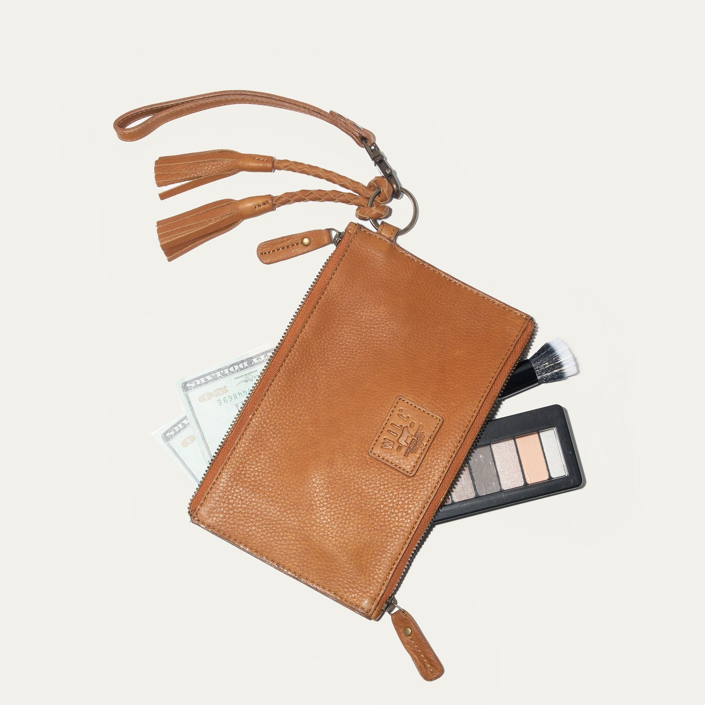 Will Leather Goods Two Zipper Pouch